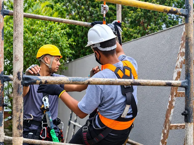 Aula de NR-35 no Instituto da Construção