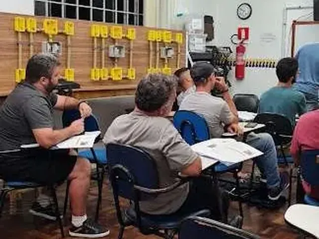 Aula de Planejamento e Orçamento no Instituto da Construção